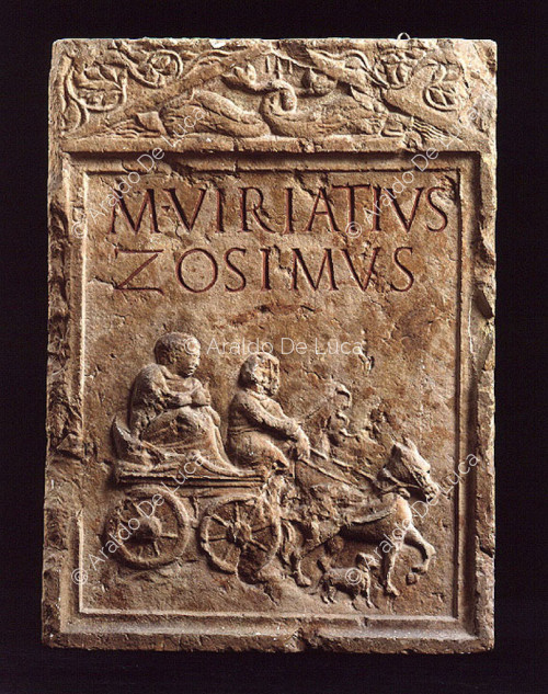 Grabstele des M. Viriatius Zosimus