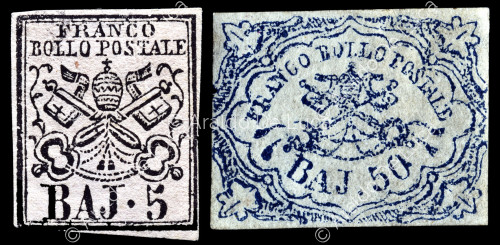 Briefmarke Baj 5 und 50