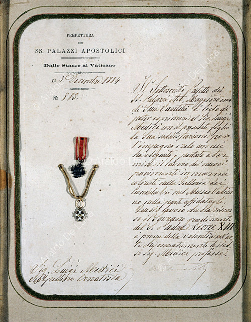 Document of the Prefecture of the Holy Apostolic Palaces