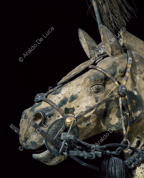 Ejército de terracota. Carro de bronce y caballos