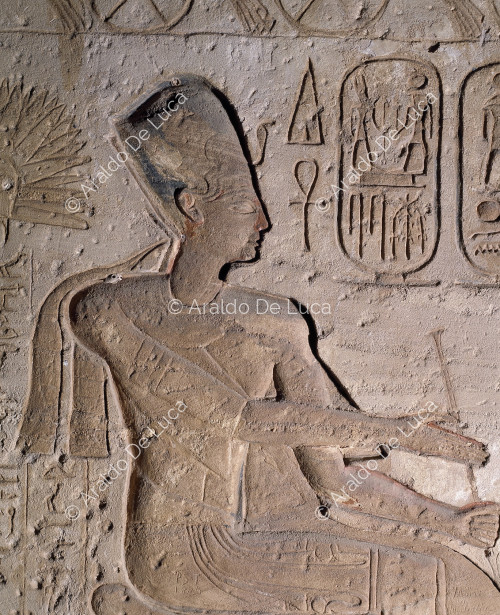Pared de la batalla de Qadesh. Ramsés II 