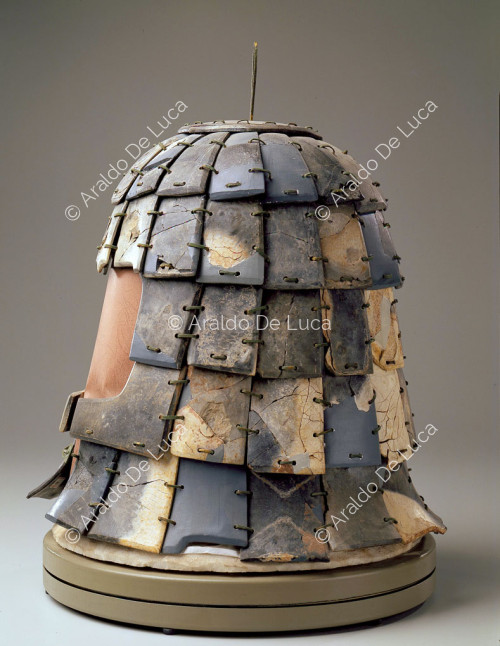Terracotta Army. Stone helmet