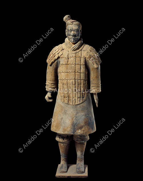 Terracotta army. Warrior with armour