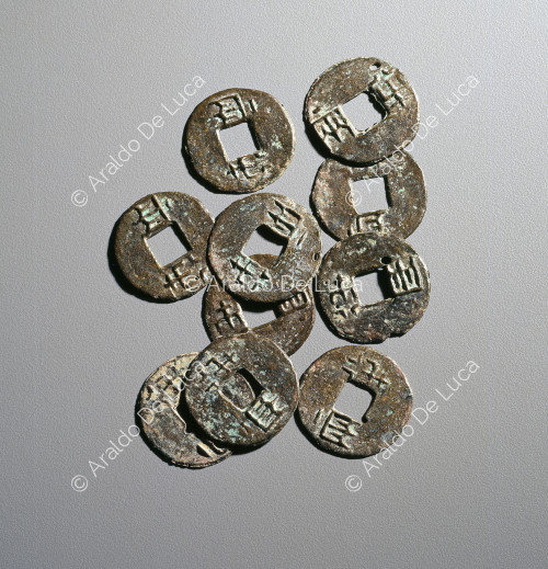 Terrakotta-Armee. Münzen