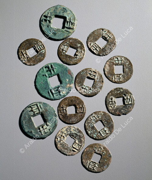 Terrakotta-Armee. Münzen