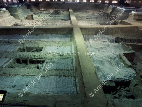 Terrakotta-Armee. Gräber werden ausgegraben