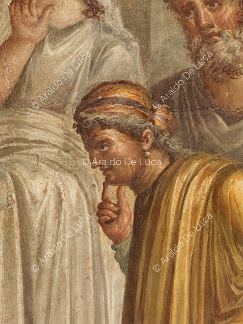 Alcestis and Admetus. The oracle predicts the death of Admetus