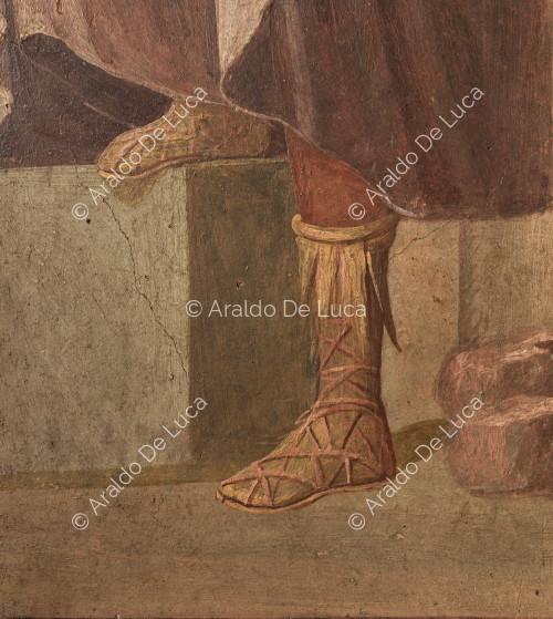 Fresco with the sacrifice of Iphigenia