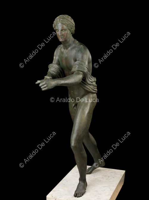 Statua in bronzo di Apollo Saettante