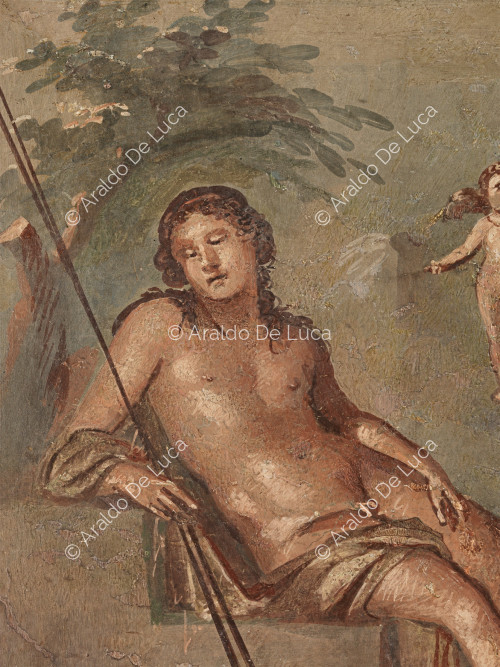 Selene and Endymion. Detail with Endymion
