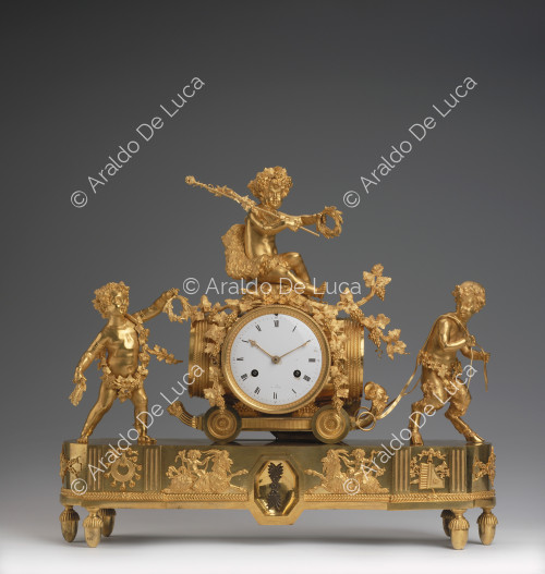 Triomphe de Bacchus enfant - Horloge de table