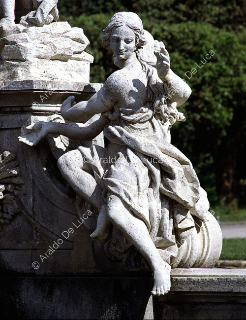 Fontana di Diana e Atteone. Particolare
