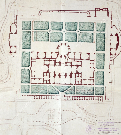 Plan der Antonianischen Bäder