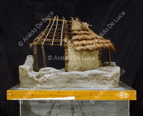 Model of the hut on the Palatine