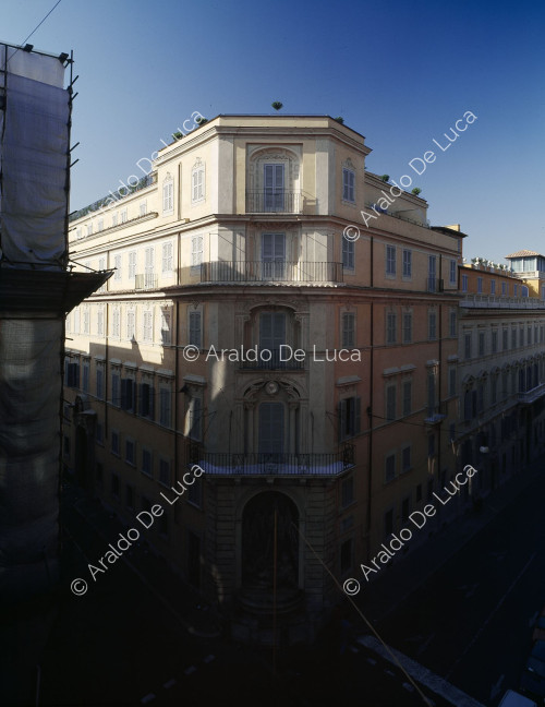 Außenansicht des Palazzo Volpi