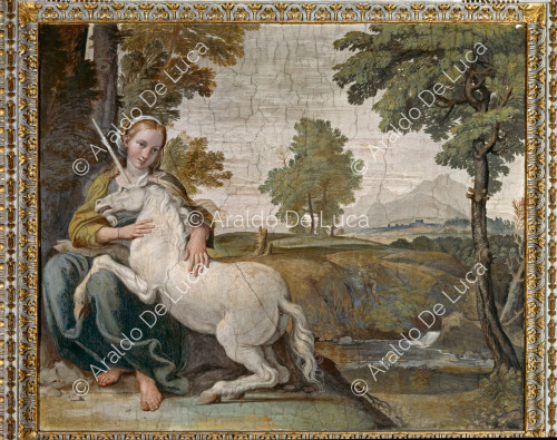 Virgo with Unicorn